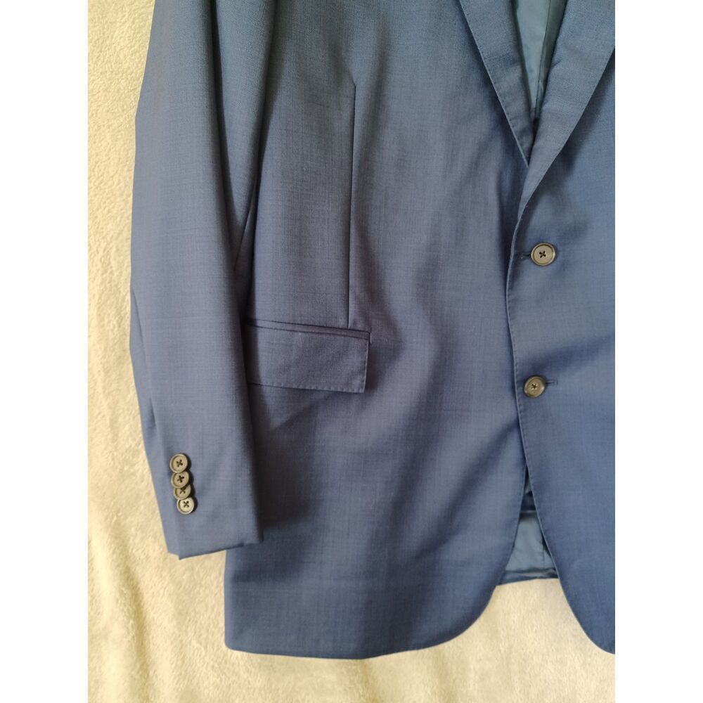 Brooks Brothers 1818 Regent Vitale Barberis Canonico Wool Sport Coat Blue 46R - Picture 4 of 8